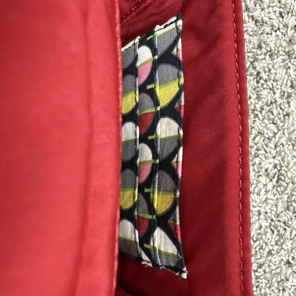Vera Bradley Mini Hipster Purse Quilted Canyon Red Crossbody Shoulder Bag